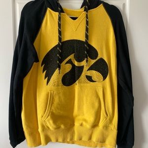 Women’s Iowa Hawkeyes Rhinestoned Hooded Sweatshirt
